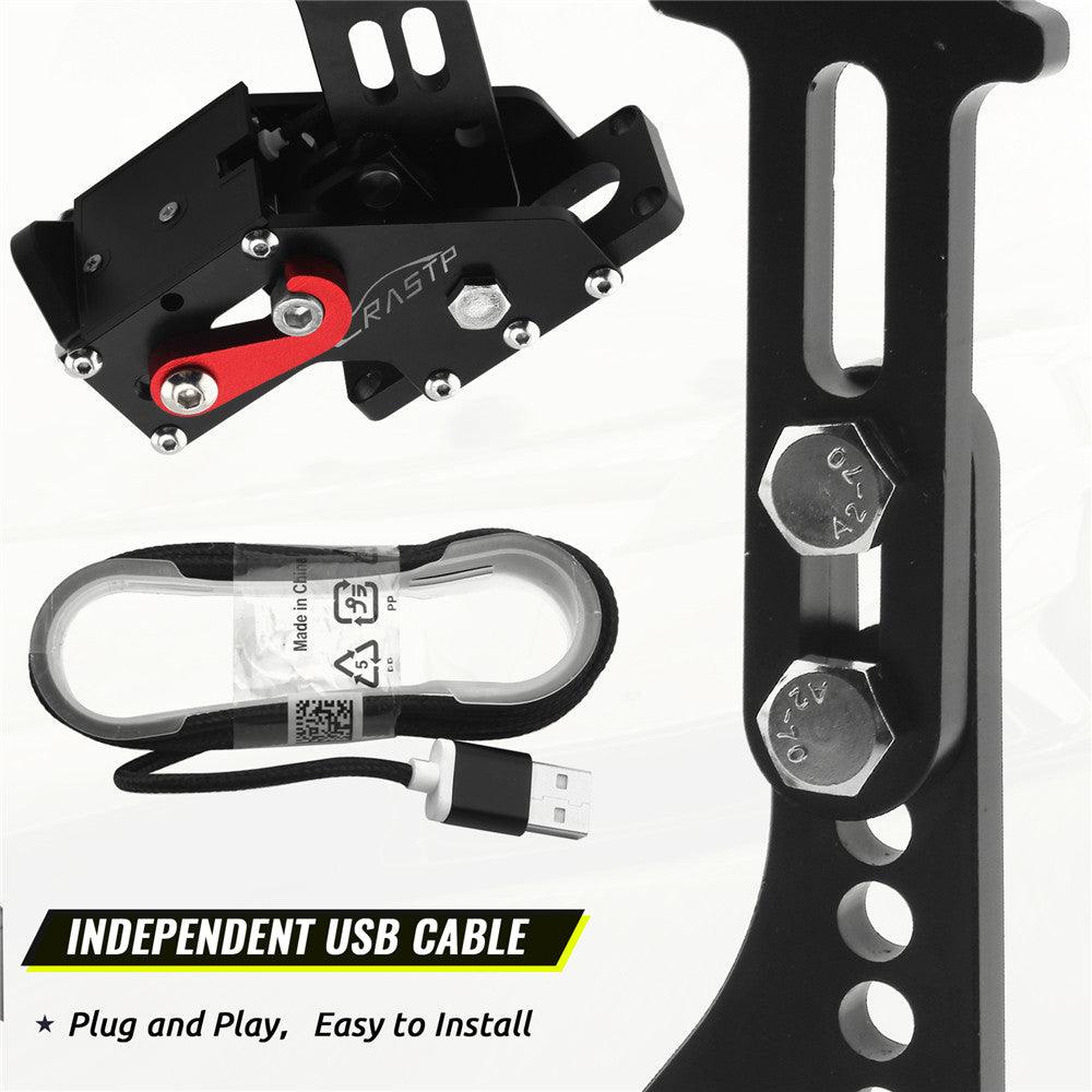 Black 14Bit PC USB Handbrake SIM For Racing Games Logitech G27 G25 G29 T500  T300