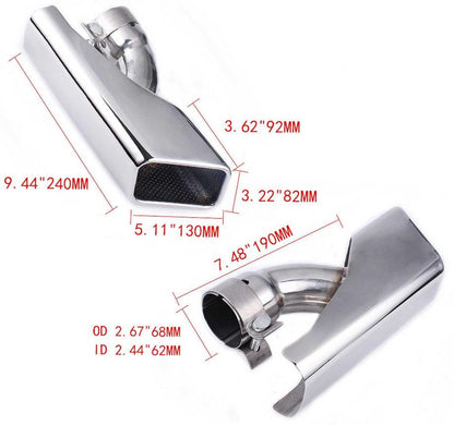 RASTP Exhaust Tips Muffler Exhaust Tail Pipe for 2005 Range Rover Diesel - RASTP