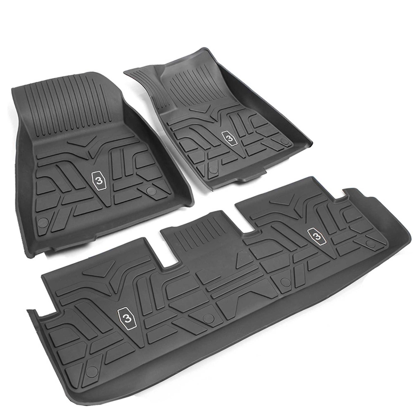 RASTP Single-Layer Left Rudder Foot Pad All-Weather TPE Car Modified Dust Pad Car Floor Mat Interior for Tesla Model3/Y - RASTP