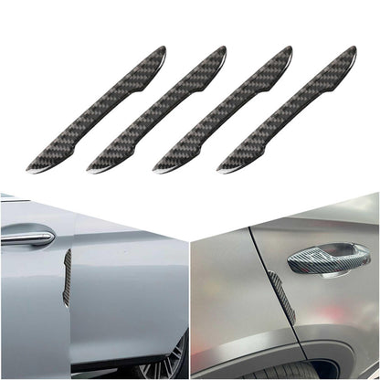 RASTP New Carbon Fiber 4Pcs Car Door Anti-Collision Strip Wrist Sticker Protective Tape Body Anti-scratch Handle Door Car Sticker - RASTP