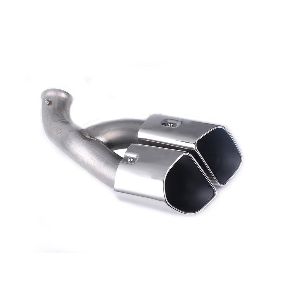 RASTP 1 Pair Dual Chrome Exhaust Tips Muffler Exhaust Tail Pipe for Porsche Cayenne 2015 - RASTP