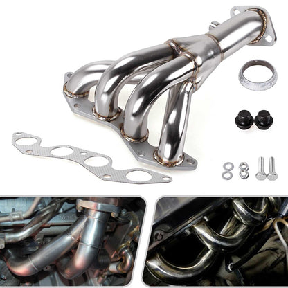 RASTP Stainless Steel Racing Manifold Header Exhaust For 01-05 HONDA CIVIC DX/LX D17 1.7 EM2/ES1 - RASTP