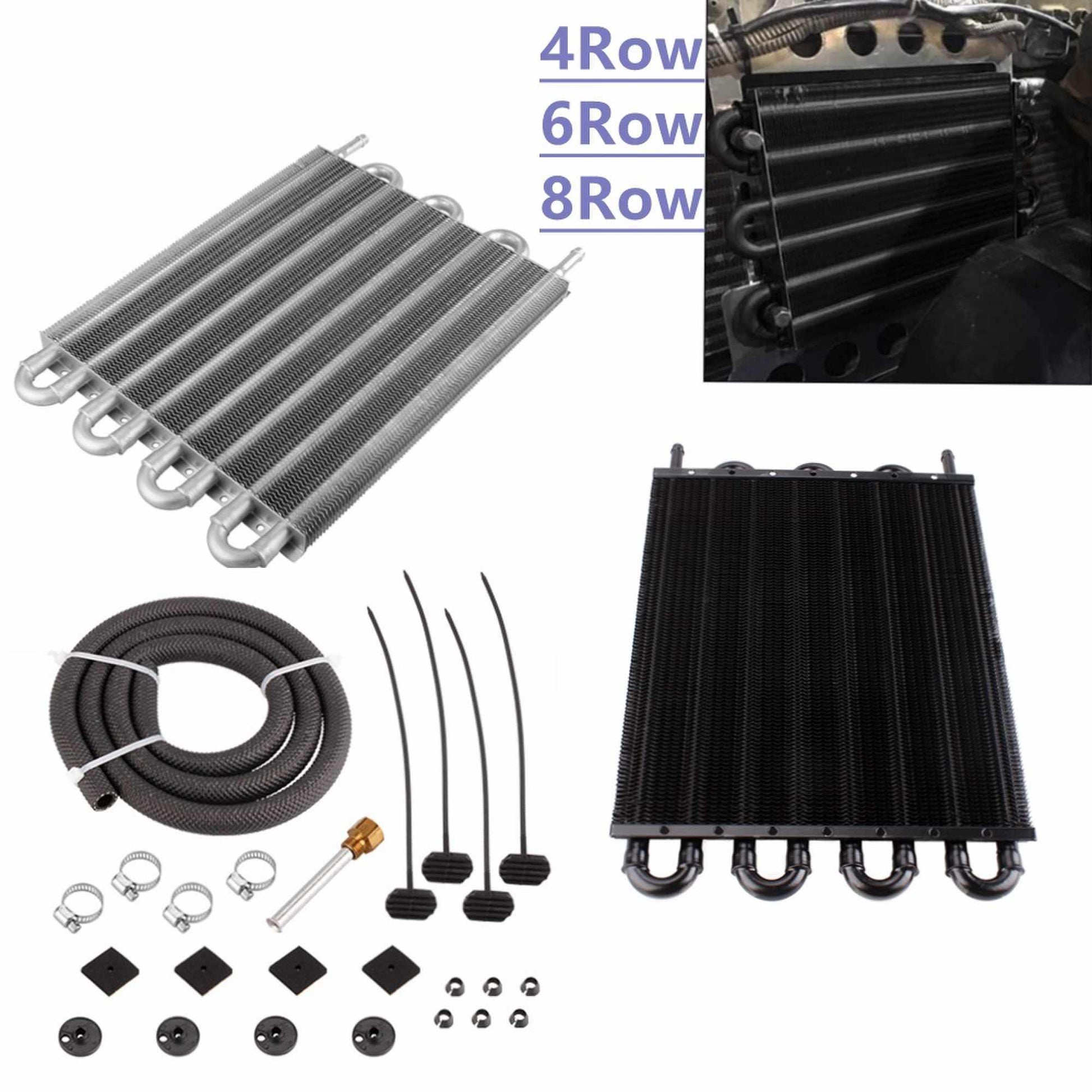 RASTP Universal Oil Cooler Kit Transmission Plate & Fin Cooler Kit - RASTP