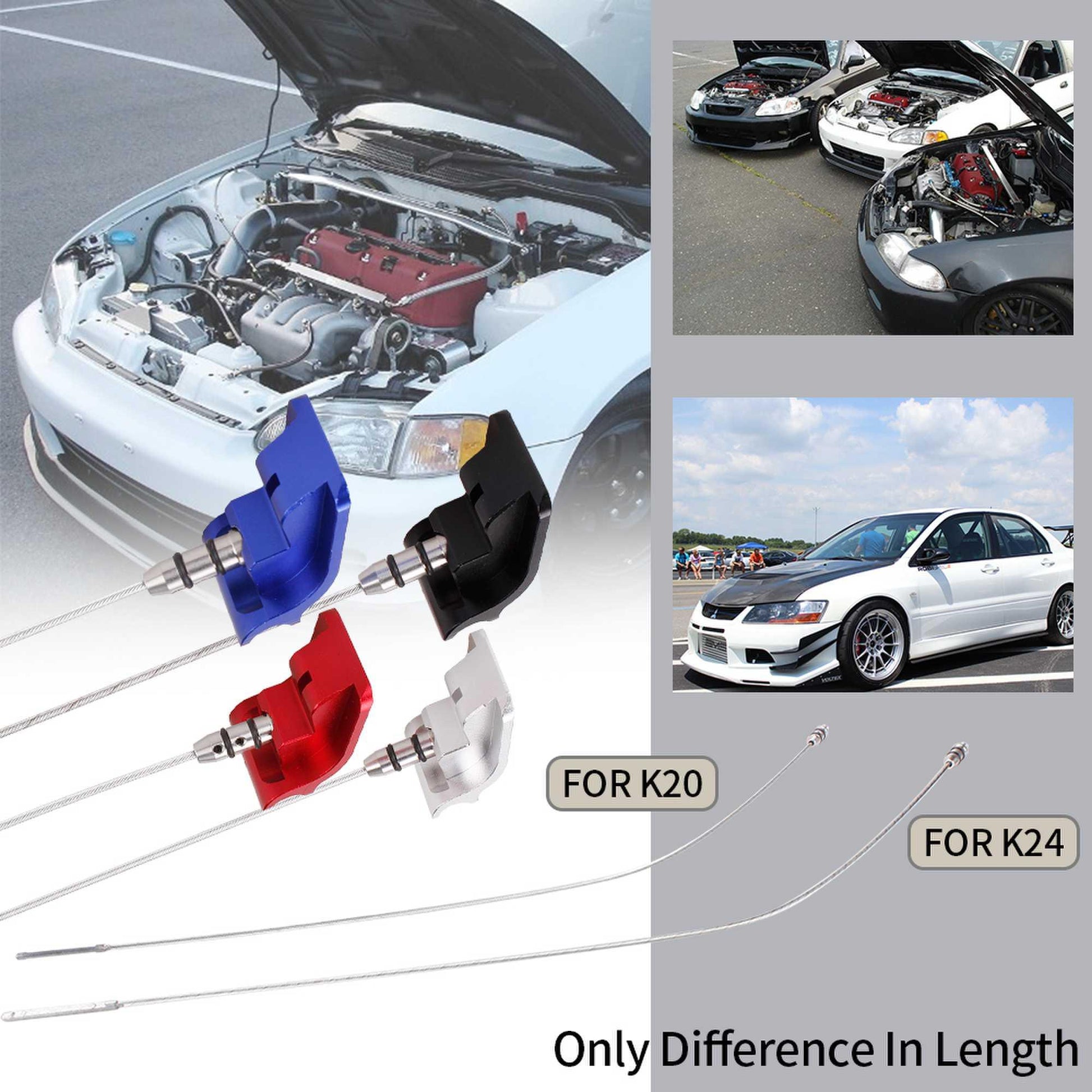 RASTP Billet Oil Dipstick Oil Level Check Tool for Honda Acura K20 K24 K-Series Engine - RASTP
