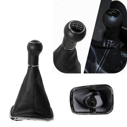 RASTP Car Gear Shift Knob Shifter Lever Gaiter Boot 5/6 Speed 12mm for Volkswagen VW GTI R32 Bora Jetta Golf 4 IV MK4 - RASTP