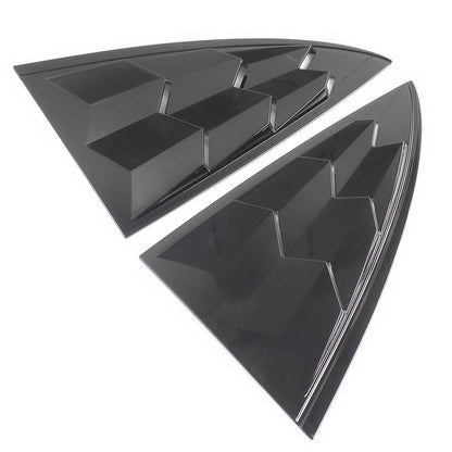RASTP Carbon Fiber Side Window Louvers Cover Vent Cover 2Pcs for Model 3 2017-2021 - RASTP