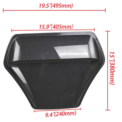 RASTP Universal Carbon Fiber Engine Hood Vent Inlet Air Intake - RASTP