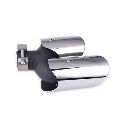 RASTP 1 Pair Chrome 304 Stainless Steel Exhaust Tips Muffler Exhaust Tail Pipe for Porsche 14 Macan - RASTP