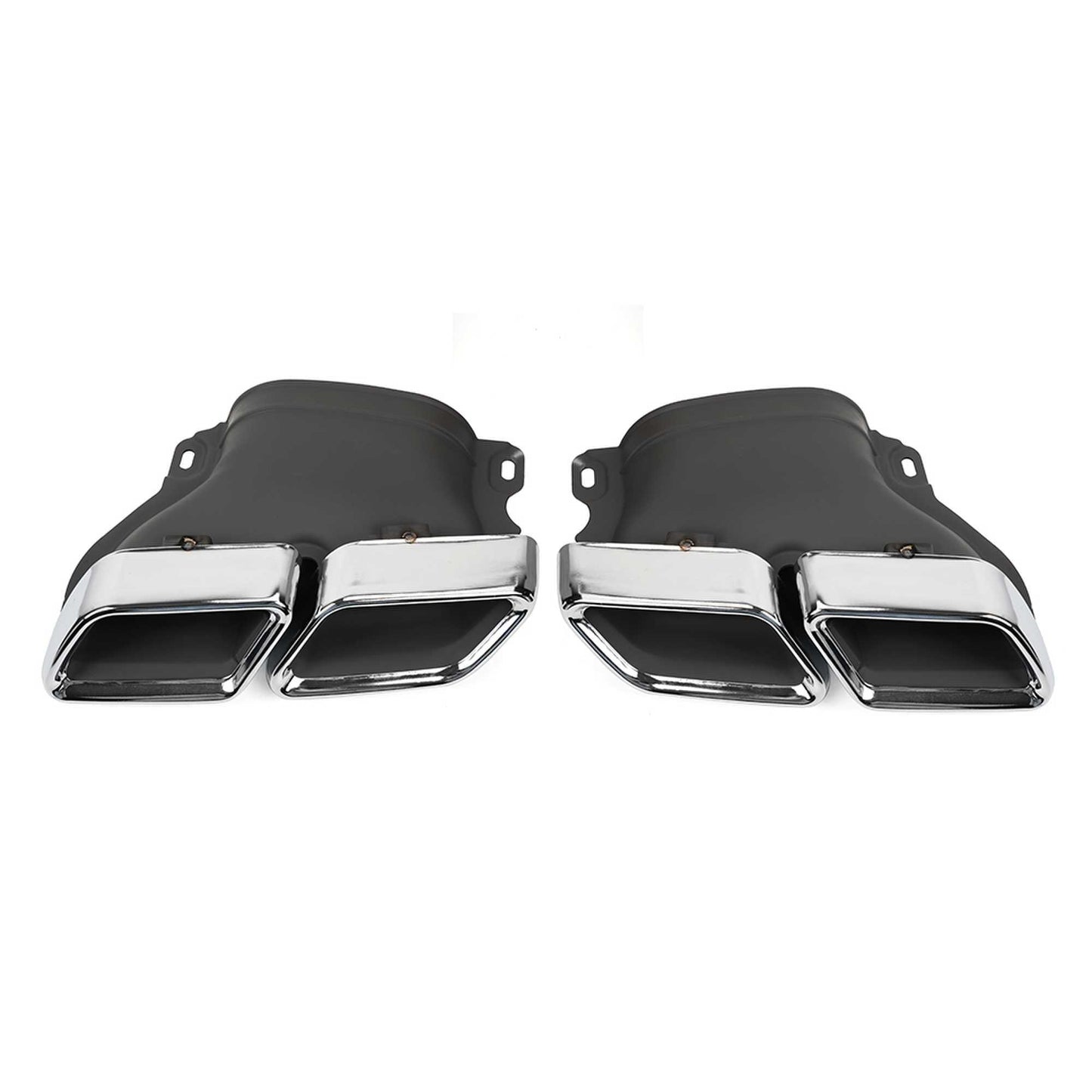 RASTP 1 Pair Square Exhaust Tips Muffler Exhaust Tail Pipe for Mercede Benz AMG W205 C63 - RASTP