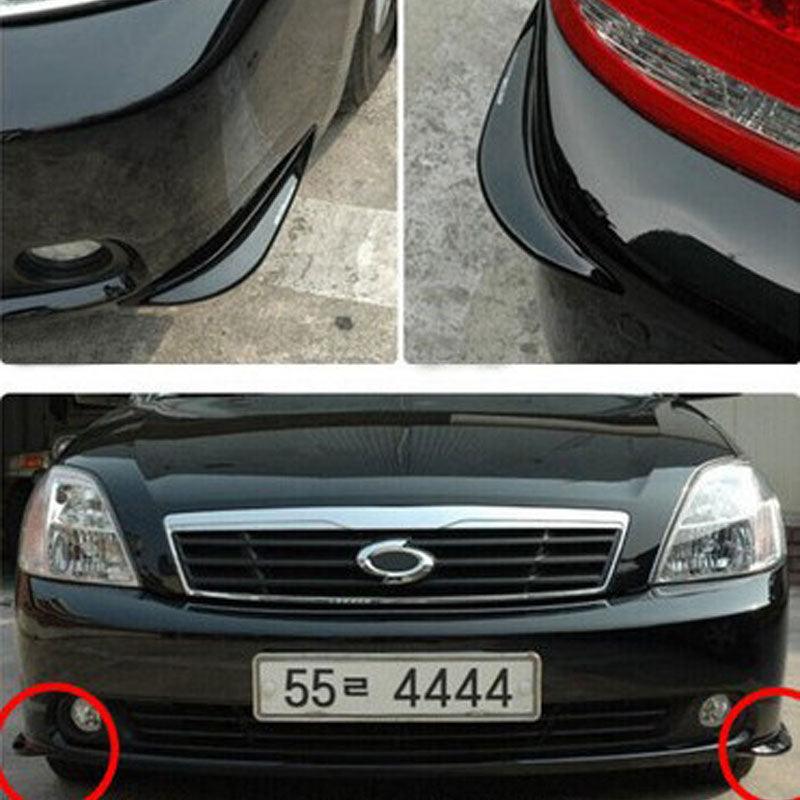 RASTP Universal 2Pcs Car Rubber Bumper Protector Guard Corner Strip Crash Bar Trim Protection Strip Scratch - RASTP