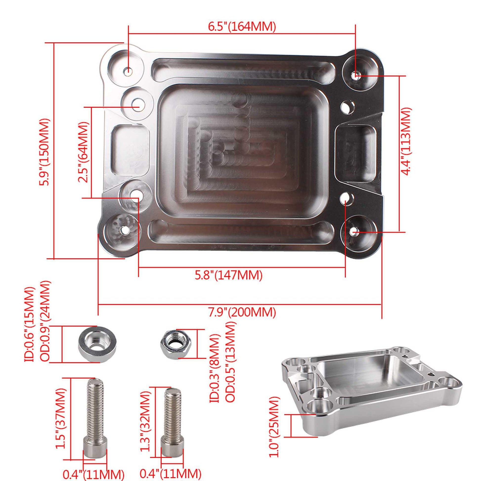 RASTP Aluminum Shifter Box Base Plate Gears Lever Base for Honda Civic K20 K24 K Series Car Accessories - RASTP