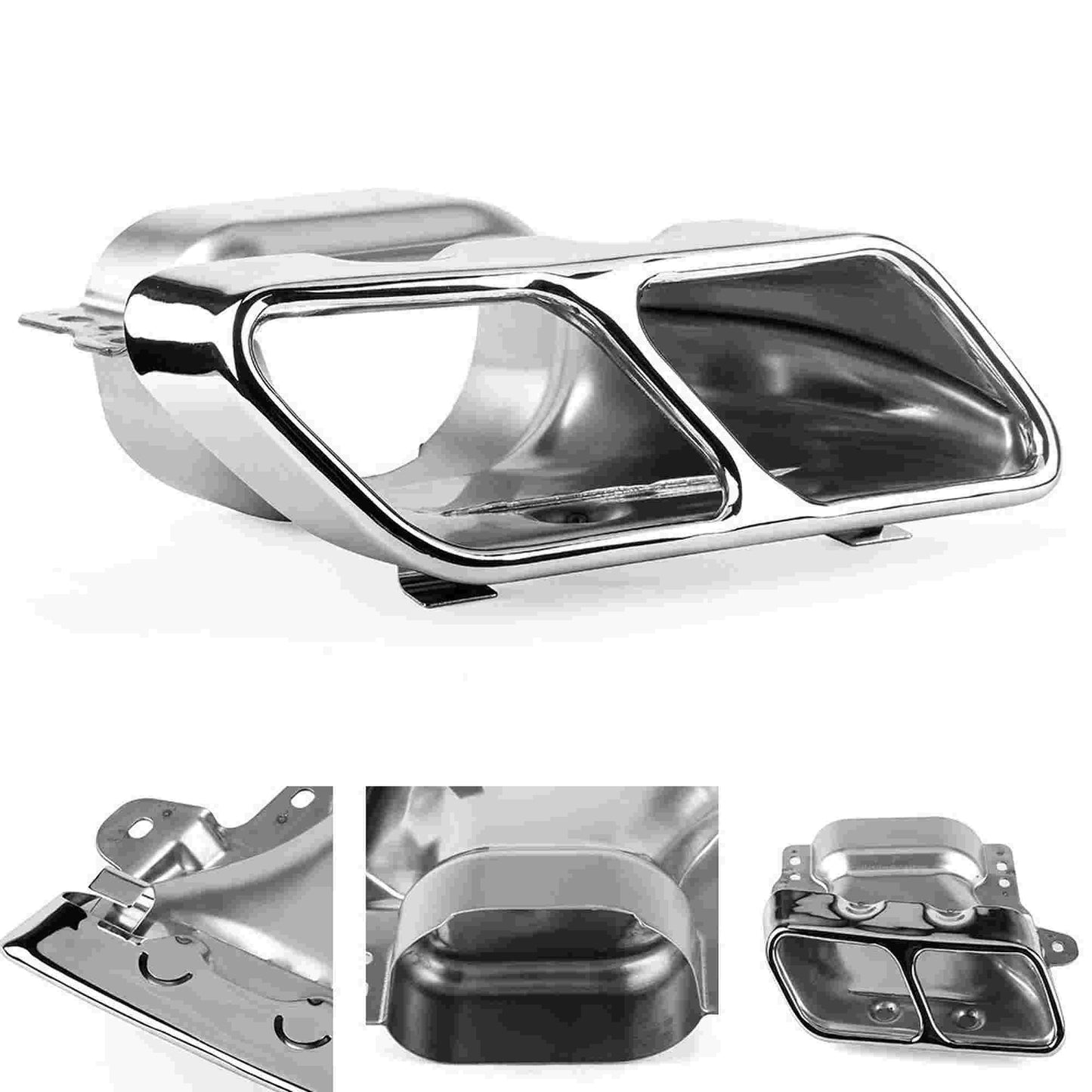 RASTP Stainless Steel Exhaust Tips Muffler Exhaust Tail Pipe for Mercedes Benz A45 W176 - RASTP