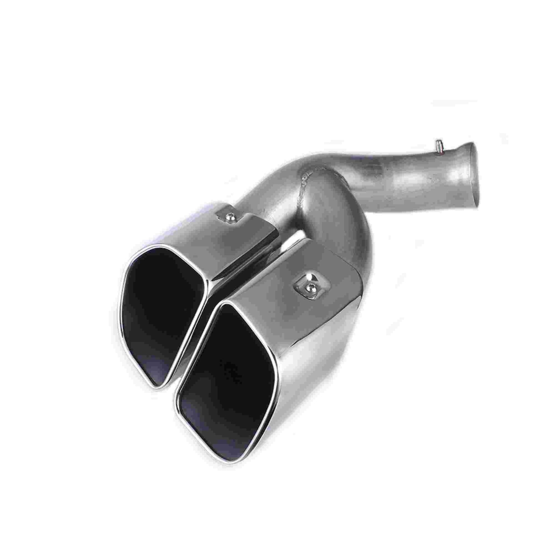 RASTP 1 Pair Dual Chrome Exhaust Tips Muffler Exhaust Tail Pipe for Porsche Cayenne 2015 - RASTP