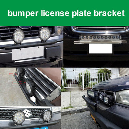 RASTP Universal Aluminum Front Insurance License Plate Bracket Car Light Bracket - RASTP