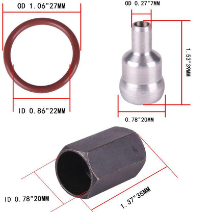 RASTP 8 Pcs/Set 6.0L High Pressure Oil Rail Ball Tube Repair Kit with Tool New for Ford F-250/F-350 2003-2010 - RASTP