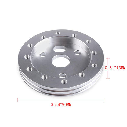 RASTP Aluminum 0.5 inch 1 inch Car Steering Wheel Hub Adapter Boss Kit Car Styling 6 Holes - RASTP