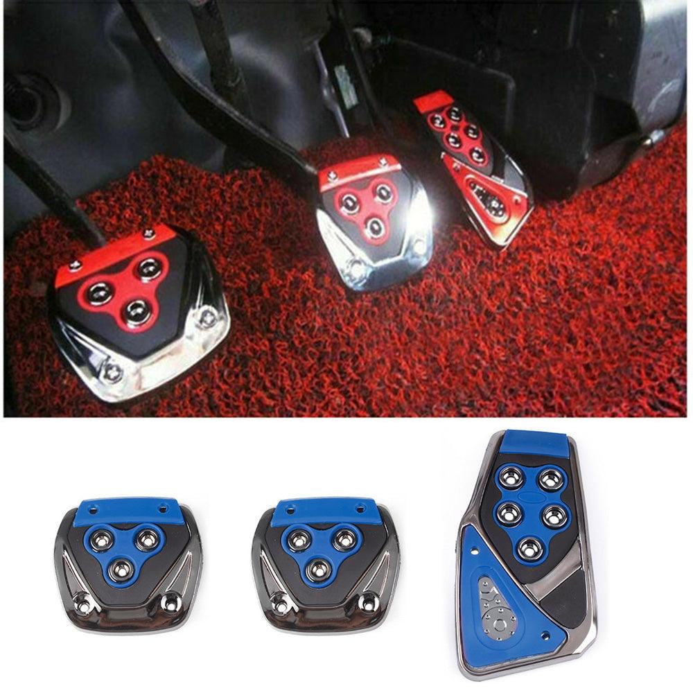 foot pedals for car RASTP 3Pcs Non-Slip Rubber Manual Foot Pedal Cover Set Kit Black