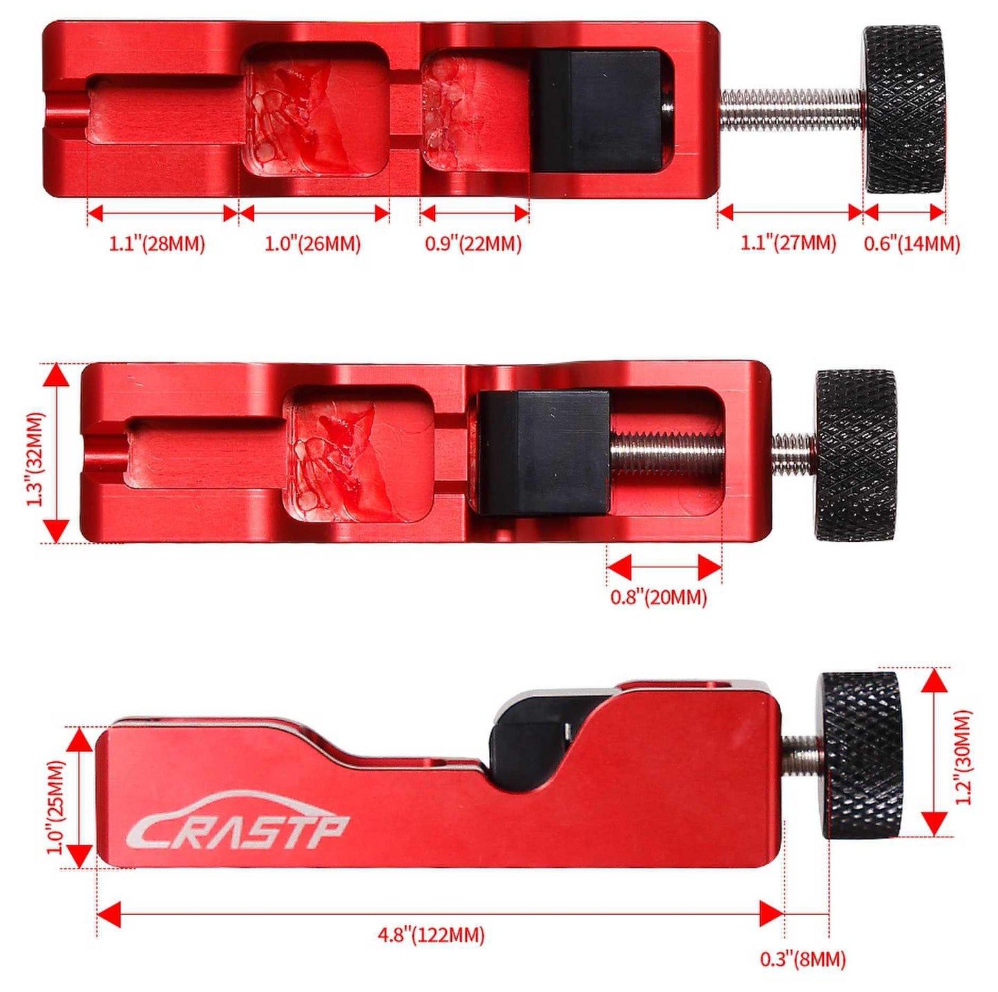 RASTP High Quality Spark Plug Gap Tool Electrode Compression for 10mm 12mm 14mm 16mm High Turbo Power Kit - RASTP