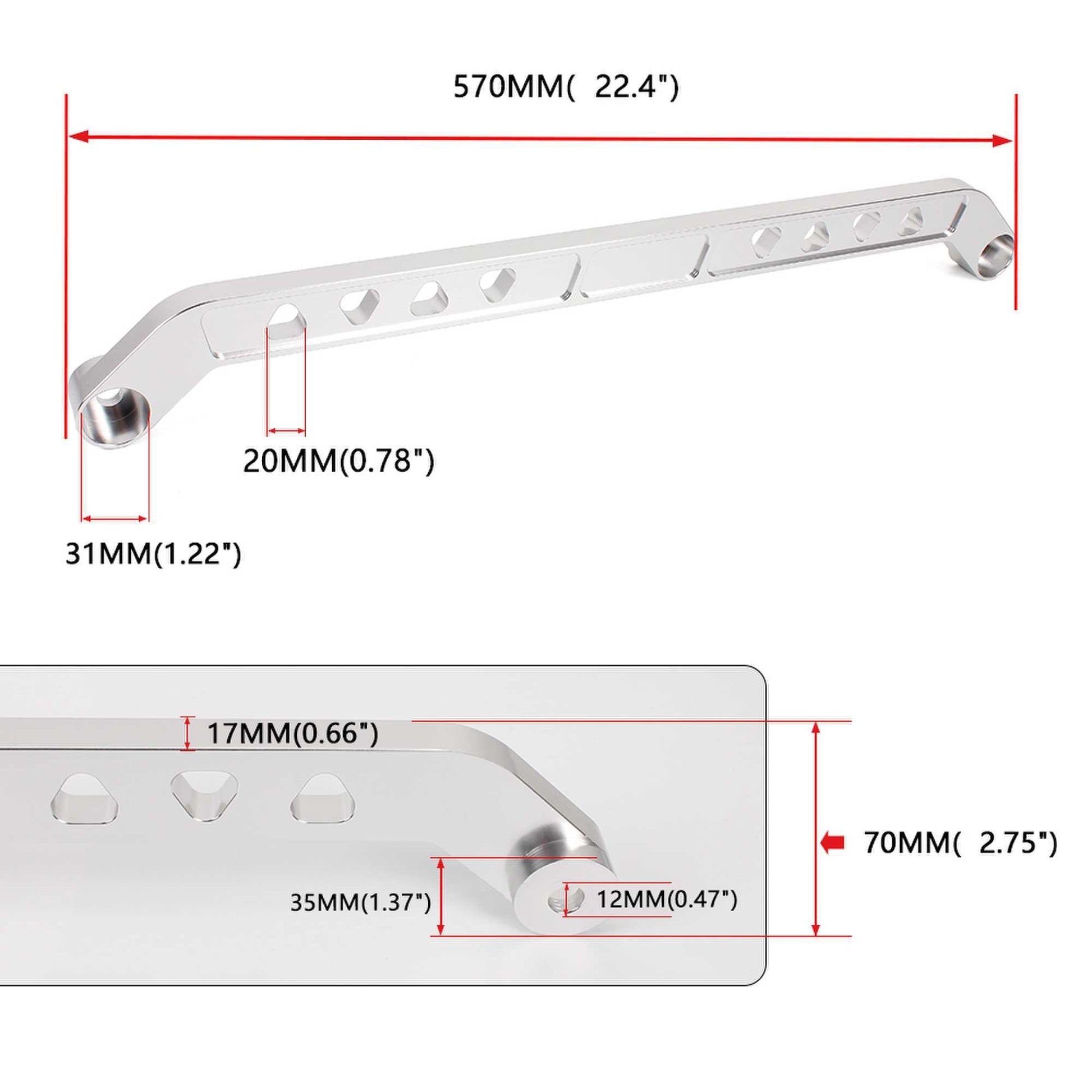 RASTP Aluminium Rear Lower Control Arms LCA Set for 96-00 Honda Civic EK - RASTP