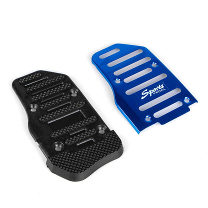 RASTP Universal 2Pcs Non-Slip Aluminum Rubber Automatic Transmission Car Pedal Cover Set Kit - RASTP