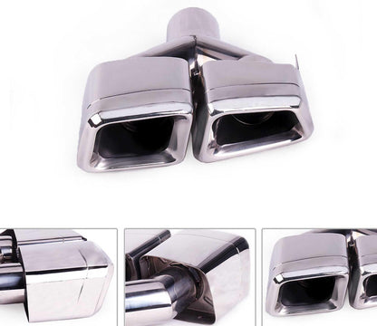 RASTP Square Exhaust Tips Muffler Exhaust Pipe Tail for Benz 10-13 GL X164 - RASTP