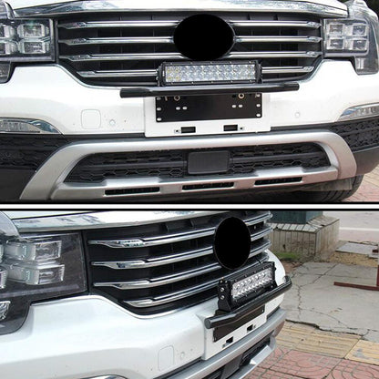 RASTP Universal Aluminum Front Insurance License Plate Bracket Car Light Bracket - RASTP