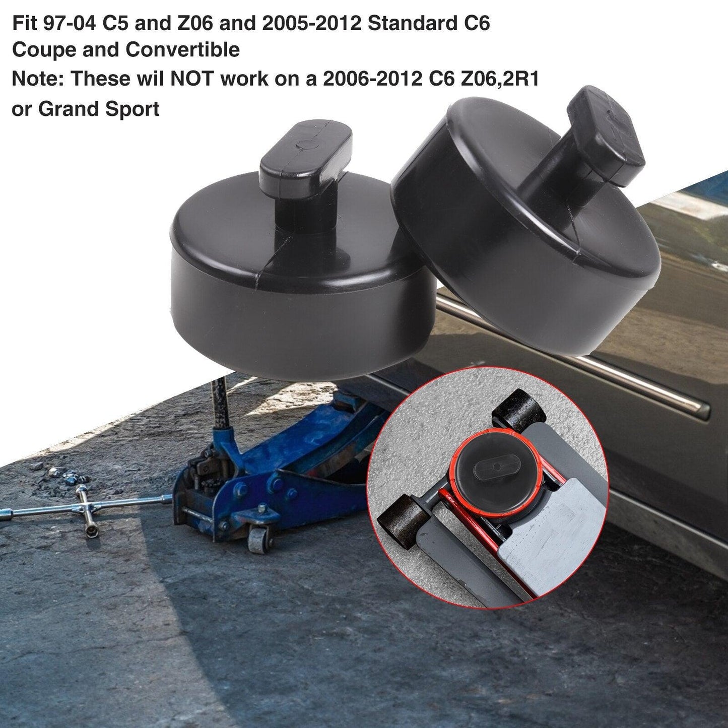 RASTP 4Pcs New Jack Pad Jacking Lift Pad for Chevrolet Corvette C5 C6 C7 Jack Point Pad Sturdy Adapter - RASTP