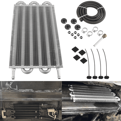 RASTP Universal Oil Cooler Kit Transmission Plate & Fin Cooler Kit - RASTP