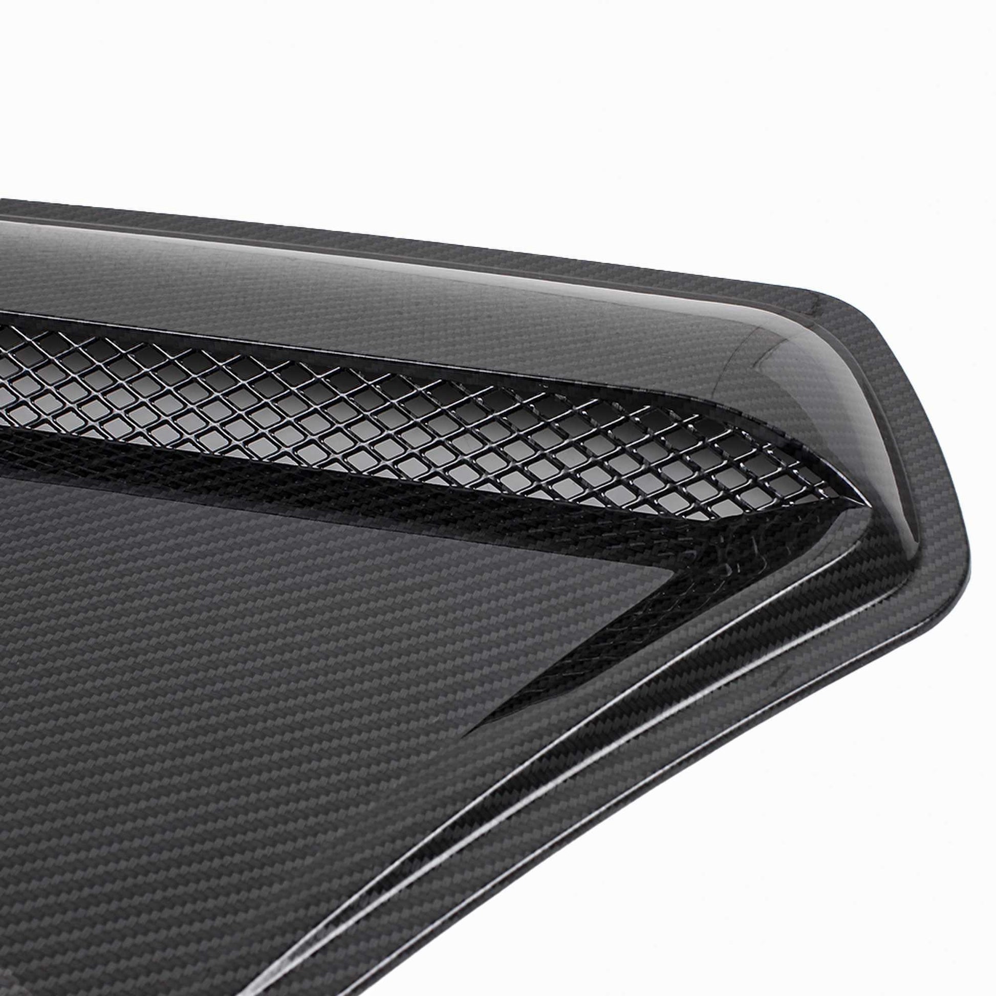 RASTP Universal Carbon Fiber Engine Hood Vent Inlet Air Intake - RASTP