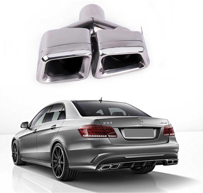 RASTP Square Exhaust Tips Muffler Exhaust Pipe Tail for Benz 10-13 GL X164 - RASTP