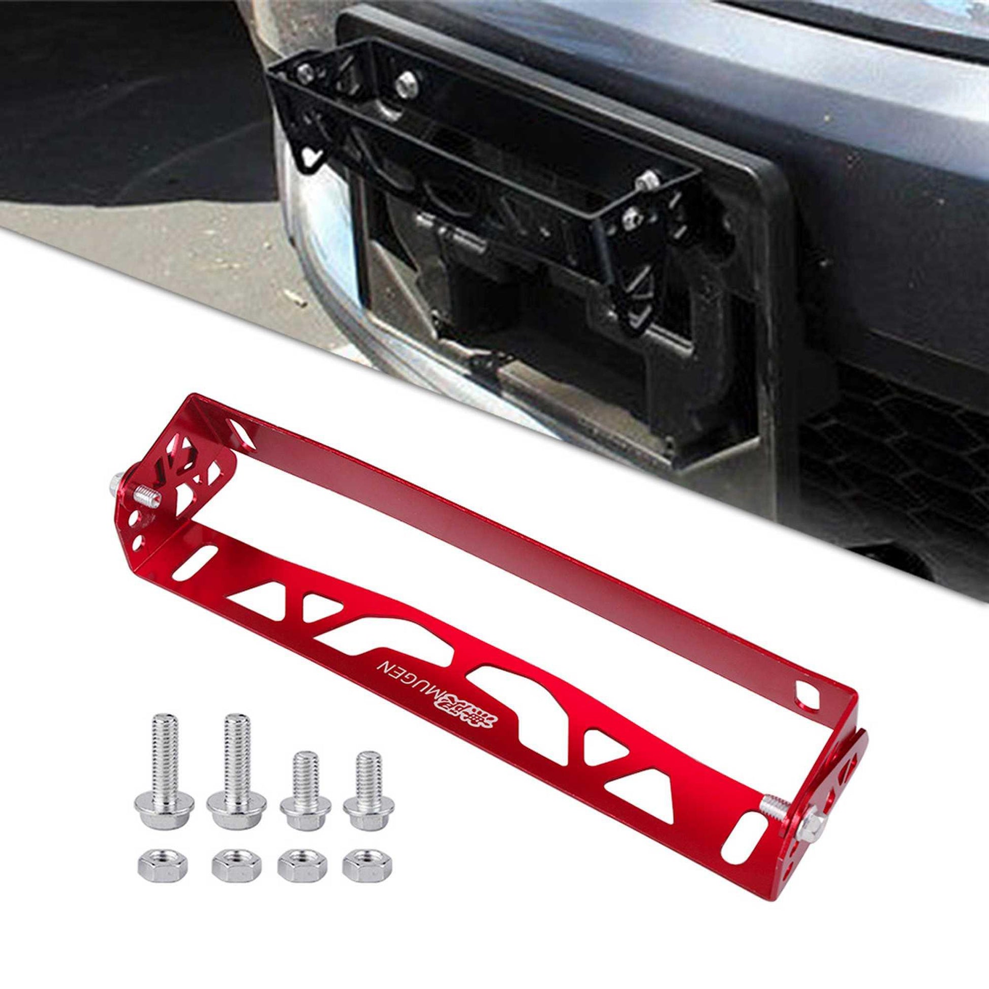 RASTP Universal Aluminum License Plate Frame Power Racing License Plate Frames Tag Holder Colorful Car Styling - RASTP