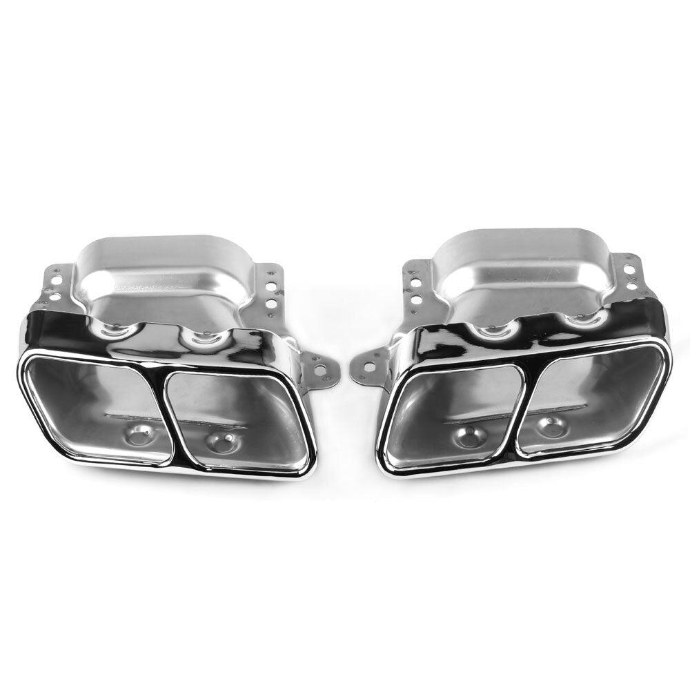 RASTP Stainless Steel Exhaust Tips Muffler Exhaust Tail Pipe for Mercedes Benz A45 W176 - RASTP