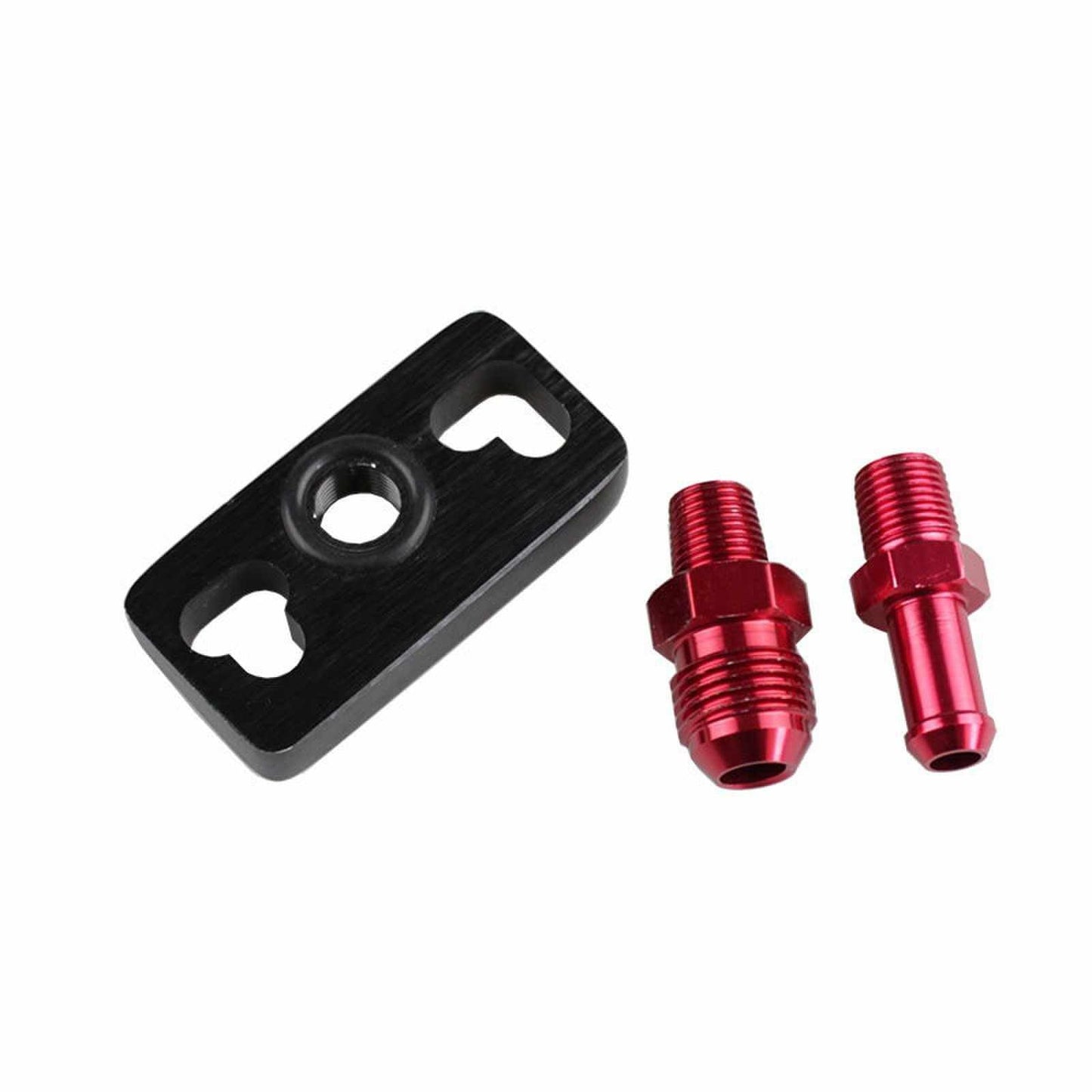 RASTP Car Aluminum Alloy Turbo Fuel Rail Delivery Regulator Adapter with Fittings for Honda /Mitsubishi /Toyota - RASTP