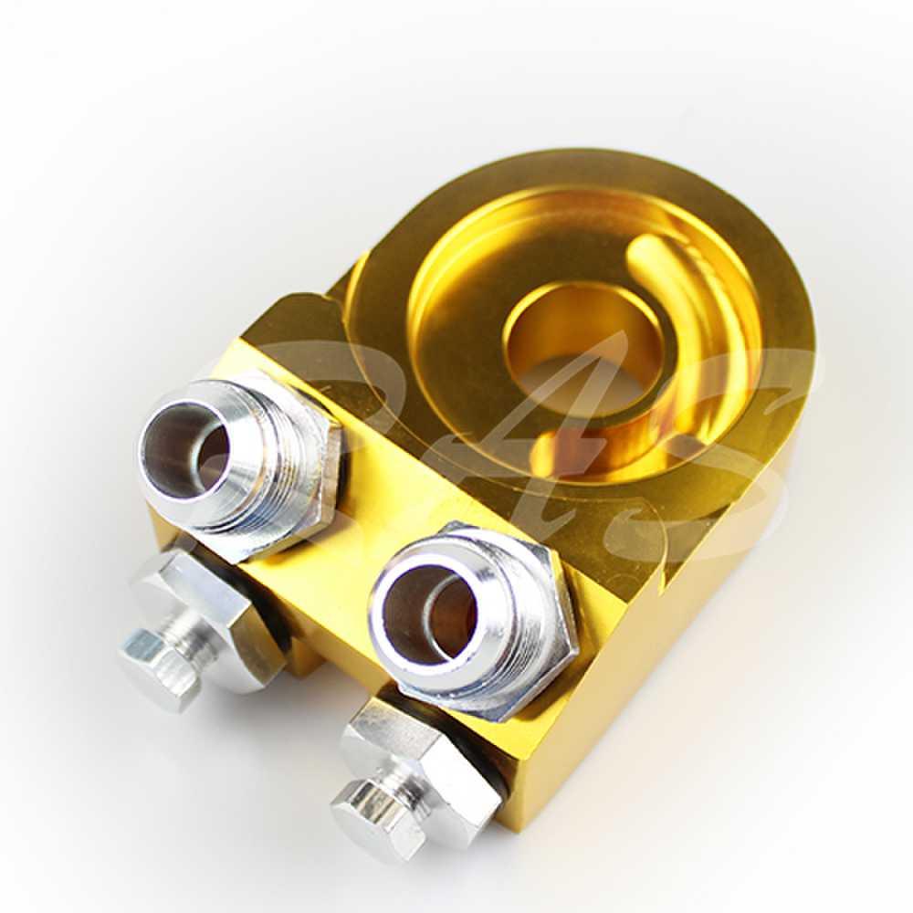 RASTP Aluminum AN10 Oil Filter Sandwich Plate Adapter Oil Cooler Sandwich Turbo T3 T4 Engine Plate - RASTP