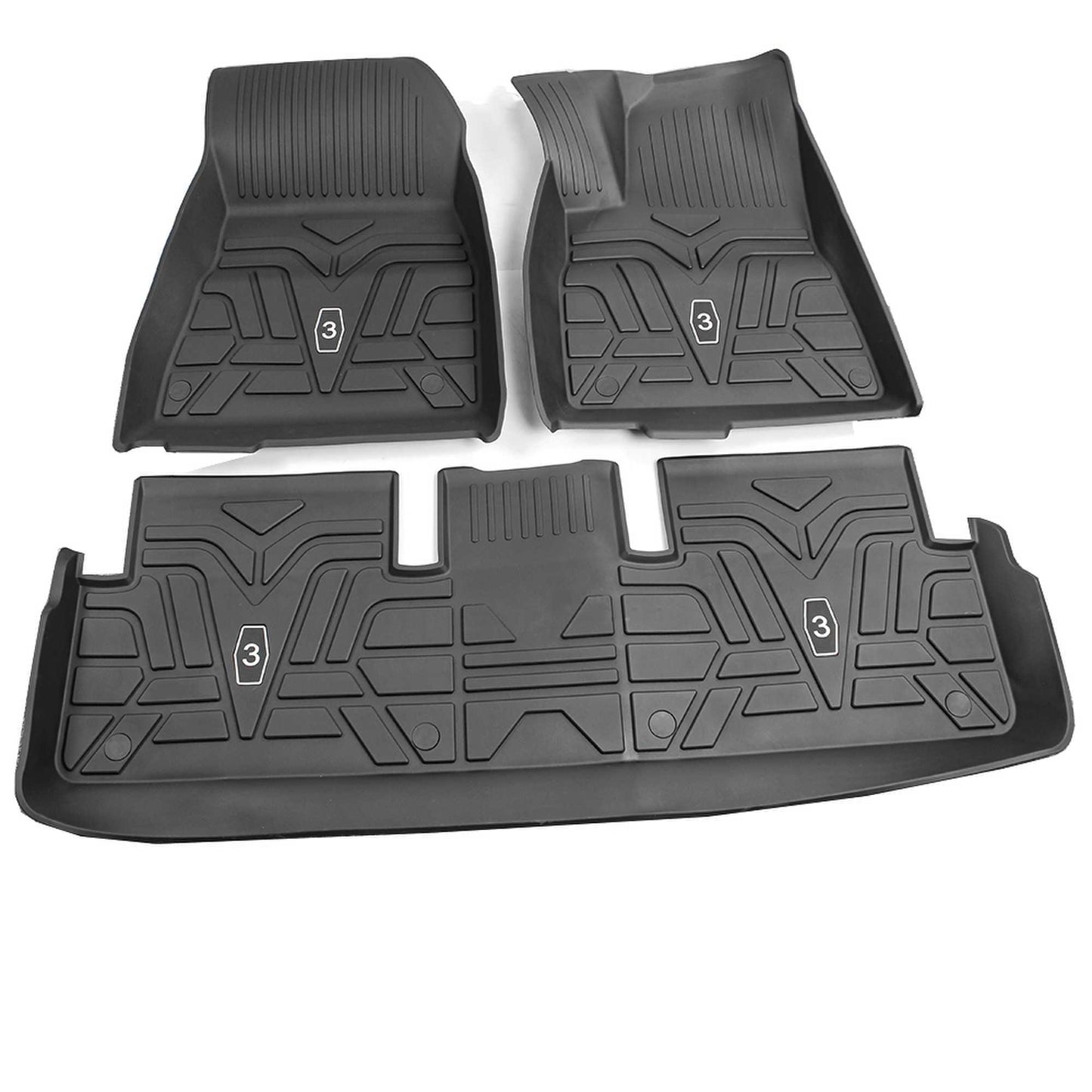 RASTP Single-Layer Left Rudder Foot Pad All-Weather TPE Car Modified Dust Pad Car Floor Mat Interior for Tesla Model3/Y - RASTP