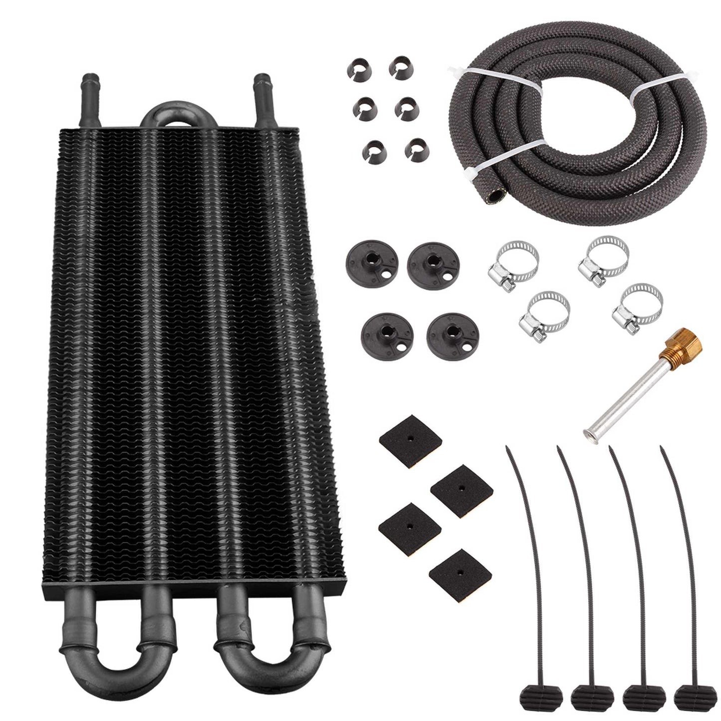 RASTP Universal Oil Cooler Kit Transmission Plate & Fin Cooler Kit - RASTP