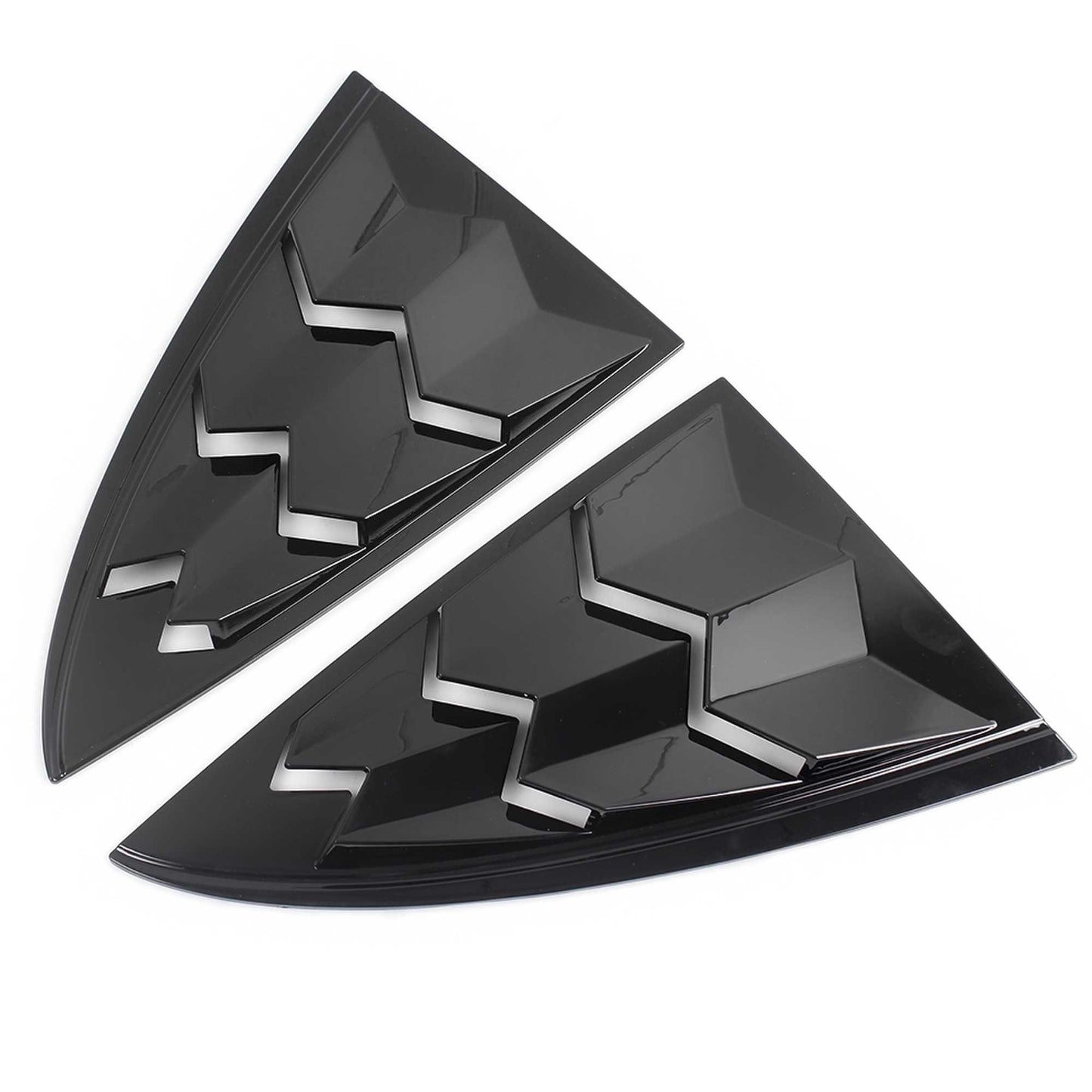 RASTP Carbon Fiber Side Window Louvers Cover Vent Cover 2Pcs for Model 3 2017-2021 - RASTP