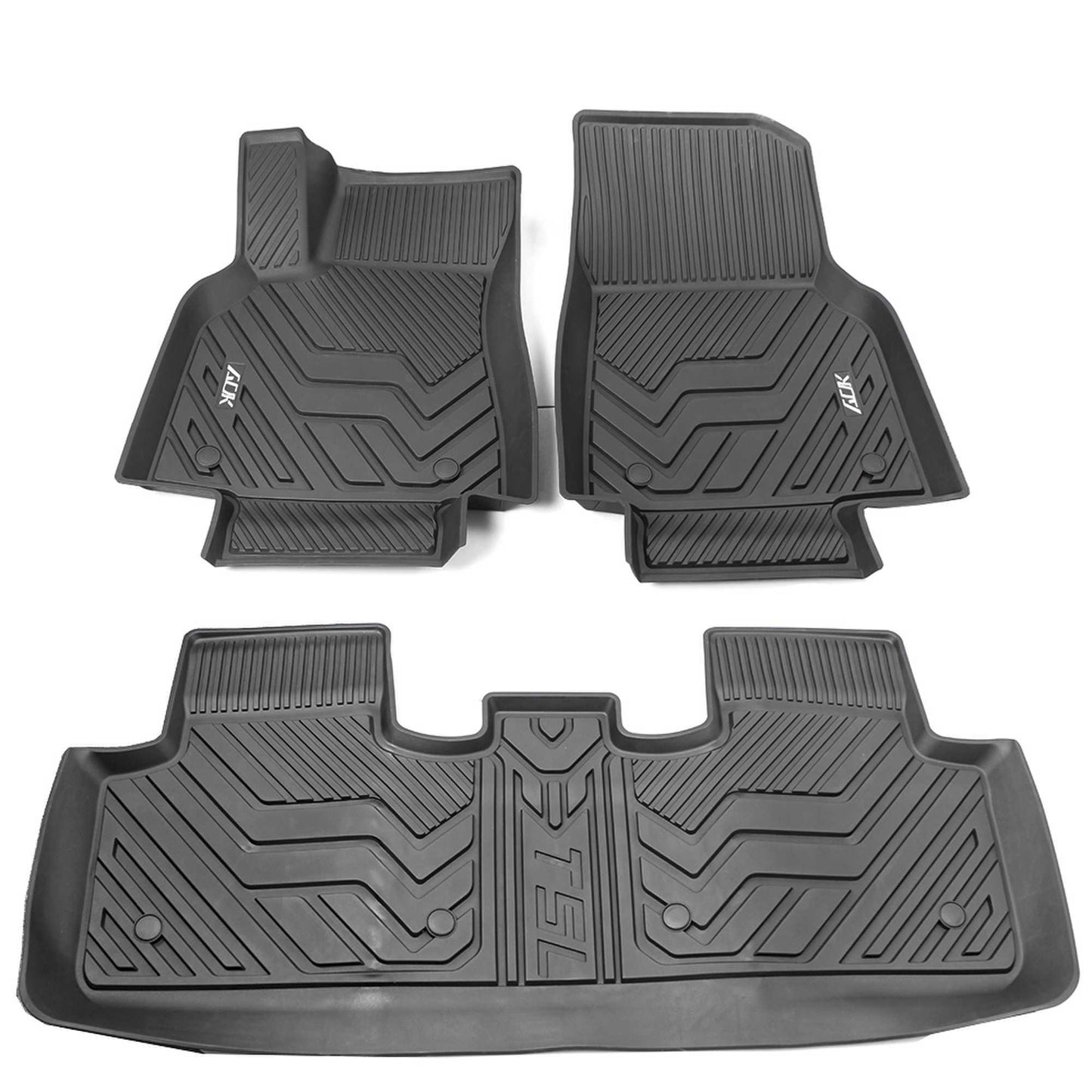 RASTP Single-Layer Left Rudder Foot Pad All-Weather TPE Car Modified Dust Pad Car Floor Mat Interior for Tesla Model3/Y - RASTP