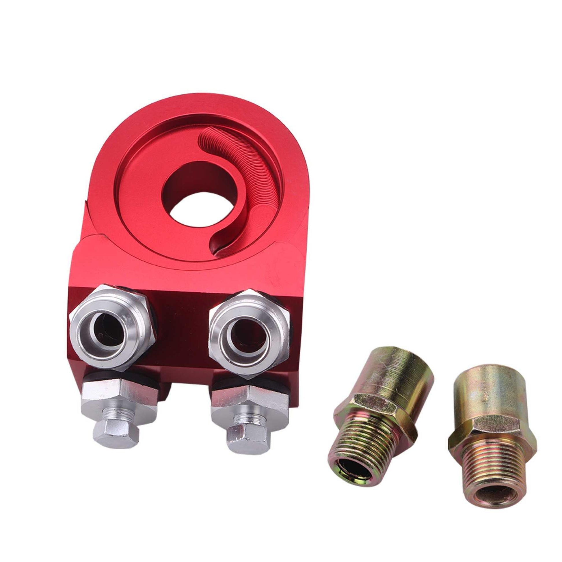 RASTP Aluminum AN10 Oil Filter Sandwich Plate Adapter Oil Cooler Sandwich Turbo T3 T4 Engine Plate - RASTP