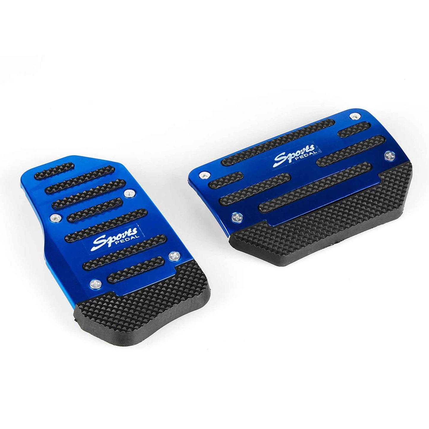 RASTP Universal 2Pcs Non-Slip Aluminum Rubber Automatic Transmission Car Pedal Cover Set Kit - RASTP