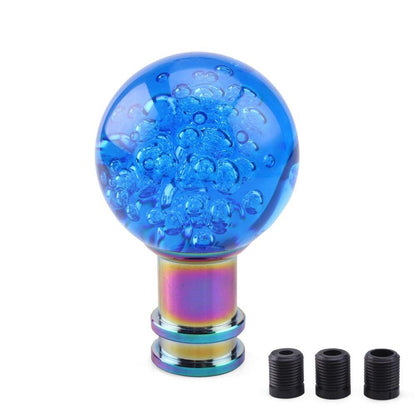 RASTP Universal Acrylic Transparent Bubble Shift Knob Car Manual Shift Lever Handle with 3 Adapters - RASTP