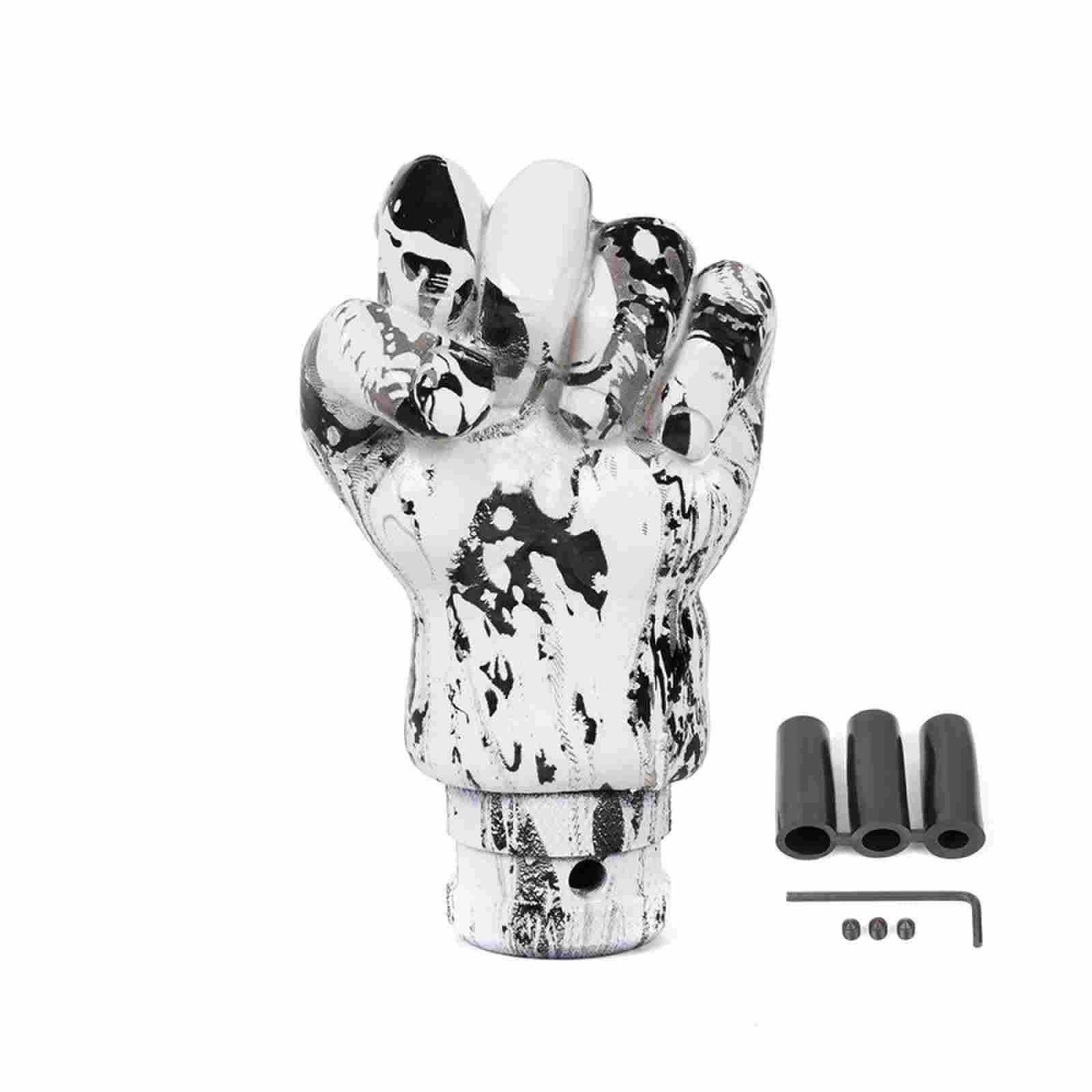 RASTP Universal Manual Car Hand Shaped Style Resin Graffiti Gear Shift Knob Mixed Pattern Gear Stick Shifter Lever Head - RASTP