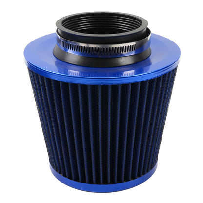 RASTP Universal 76mm Stainless Steel High Power Flow Cold Air Filter Car Round Cone Air Intake Filter Induction Kit - RASTP