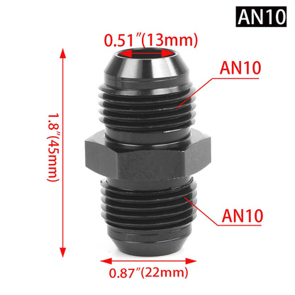 RASTP Car Oil Cooling Tubing Outer Wire Connection Adapter Aluminum Alloy Joint Oil Cooling Reducing AN6 AN8 AN10 - RASTP