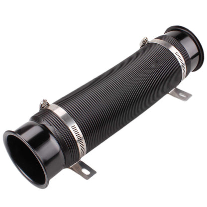 RASTP Universal 76mm Car Cold Air Turbo Intake Inlet Pipe Adjustable Flexible Duct Tube Hose Cold Feed Duct Pipe - RASTP