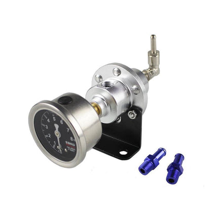 RASTP Universal Aluminum Adjustable Fuel Pressure Regulator with Gauge - RASTP