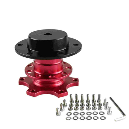 RASTP Universal Aluminum Steering Wheel Quick Release Hub Boss Kit For 6 Hole Steering Wheel Hub - RASTP