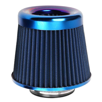 RASTP Universal 76mm Stainless Steel High Power Flow Cold Air Filter Car Round Cone Air Intake Filter Induction Kit - RASTP