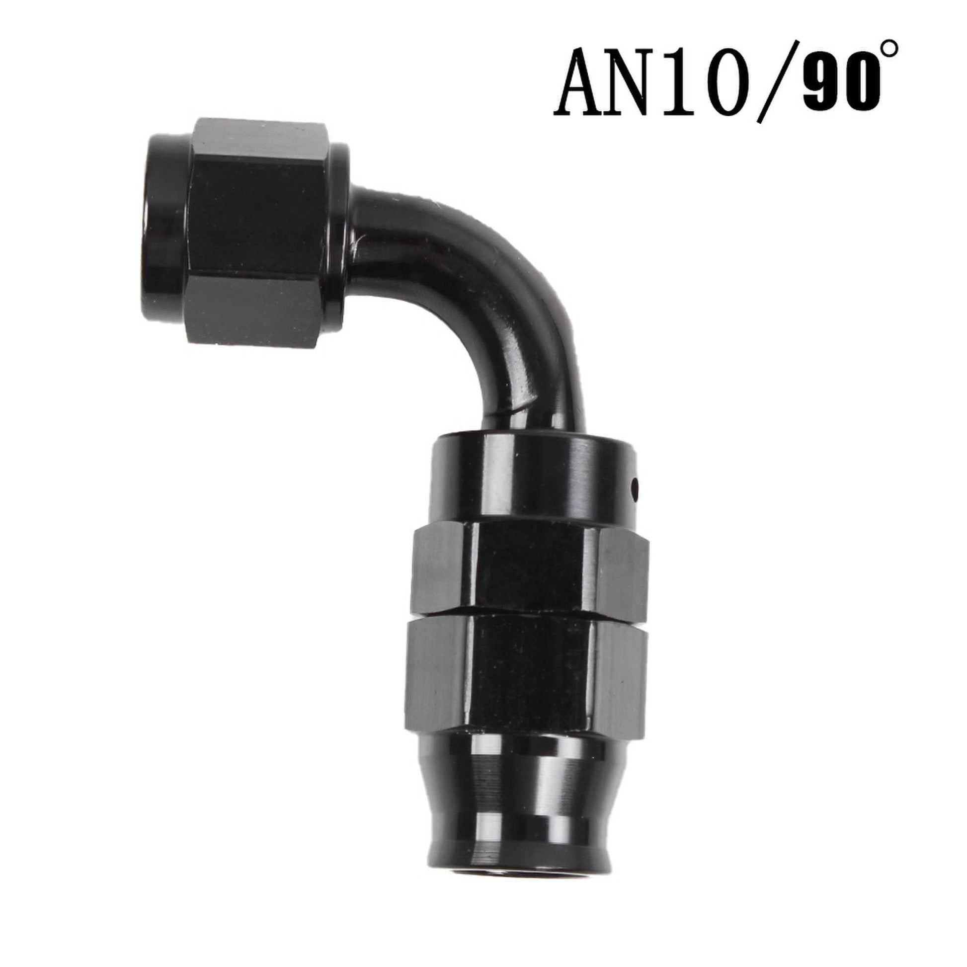 RASTP AN6 AN8 AN10 Straight 45 90 180 Degree Oil Fuel Swivel Hose End Fitting Oil Hose End Adaptor Kit - RASTP