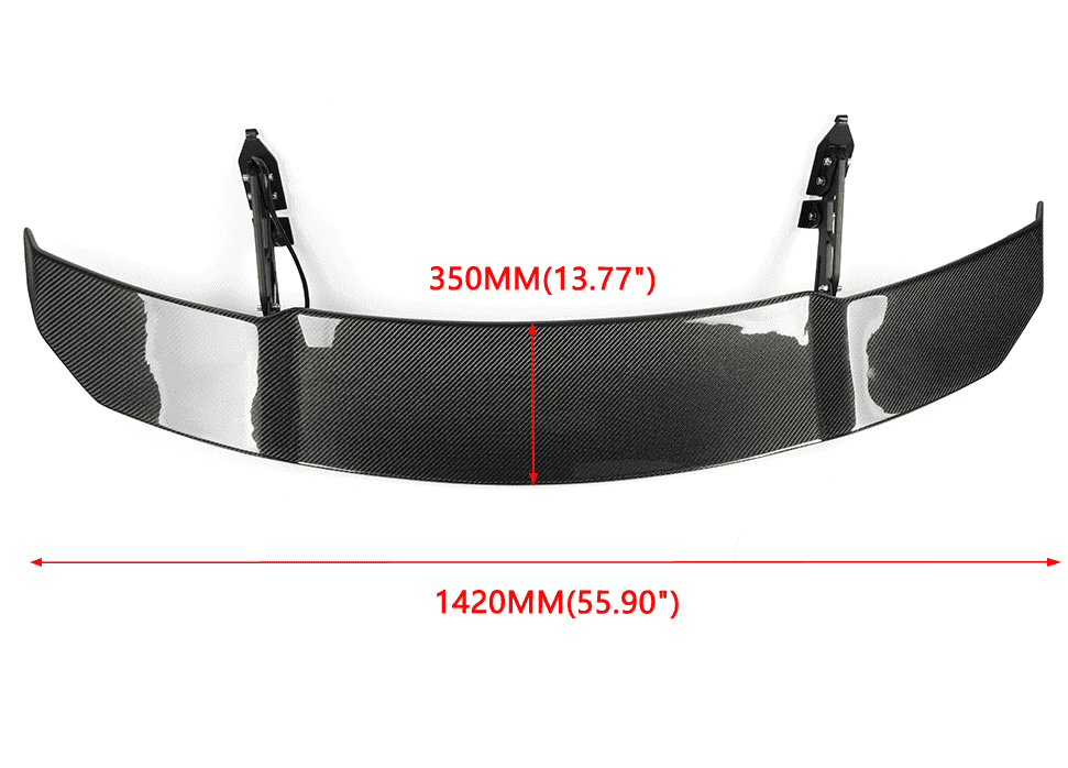 RASTP Universal Carbon Fiber Spoiler Electric Lift Rear Spoiler Rear Trunk Spoiler - RASTP